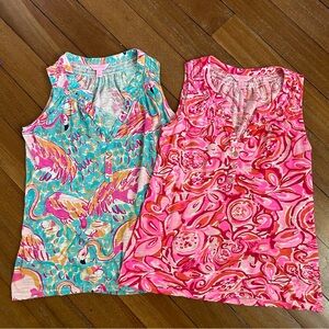 Lilly Pulitzer Two Sleeveless Printed Tops